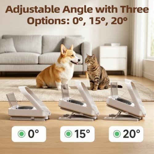 Adjustable angle stand for pet feeders — photo 4