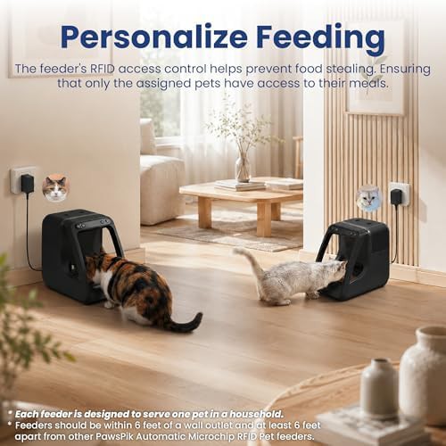 Black microchip and RFID cat feeder — photo 4