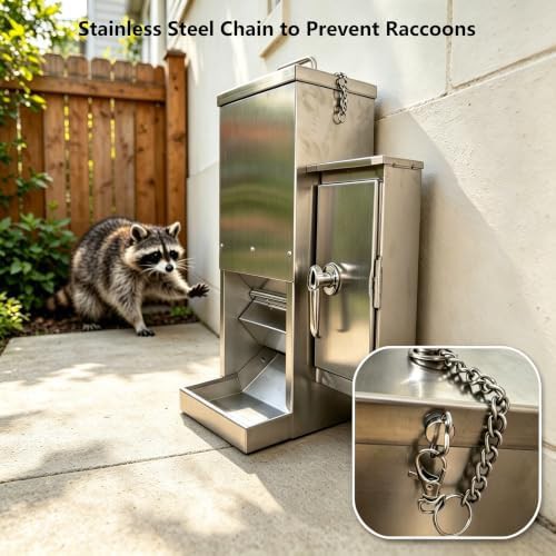 Wall mounted outdoor automatic pet feeder — photo 4