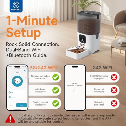 Six liter white wifi pet feeder — photo 3