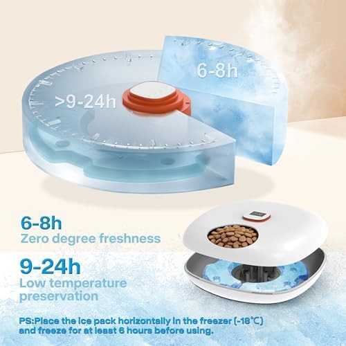 White rechargeable feeder with ice packs — photo 5