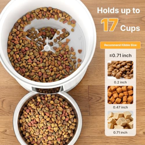 White app controlled small pet food dispenser — photo 4