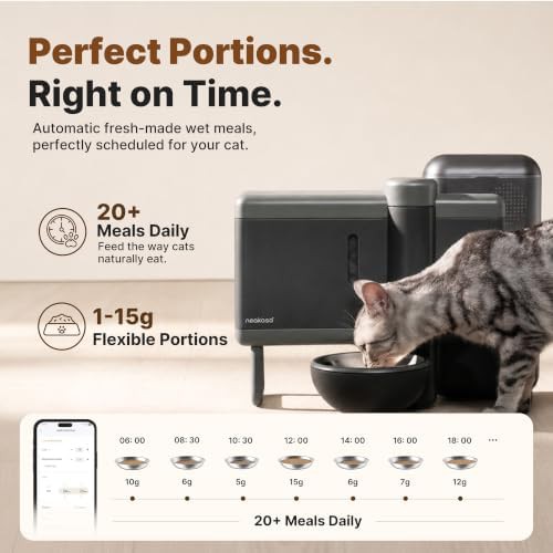 Grey automatic feeder for wet meals — photo 4