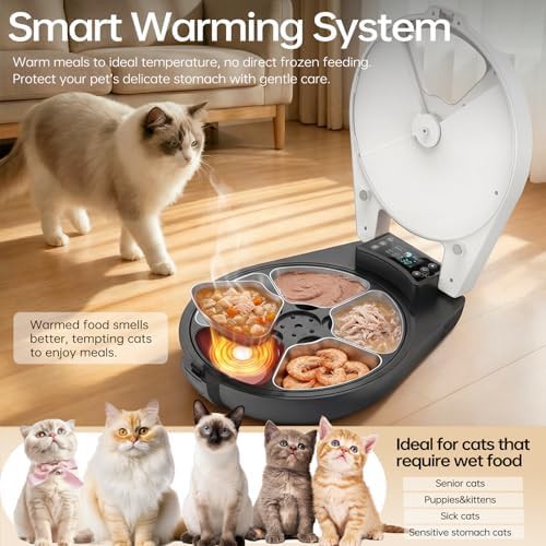 Indoor refrigerated five meal wet food dispenser — photo 4